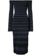 Rebecca Vallance Striped Fitted Dress - Blue