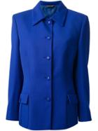 Versace Vintage Buttoned Jacket - Blue