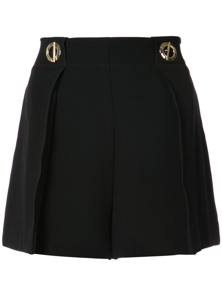 Derek Lam 10 Crosby Short With Grommet Detail - Black