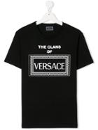 Young Versace Teen Clans Of Versace T-shirt - Black