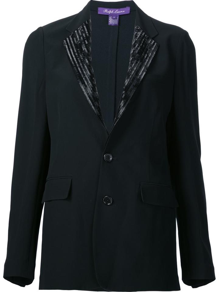 Ralph Lauren 'yvette' Beaded Jacket, Women's, Size: 6, Black, Acetate/viscose