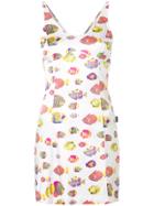 Gianfranco Ferre Vintage Fish Print Mini Dress - White
