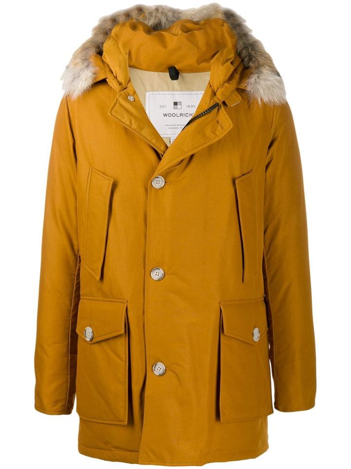Woolrich Mid-length Parka Coat - Brown