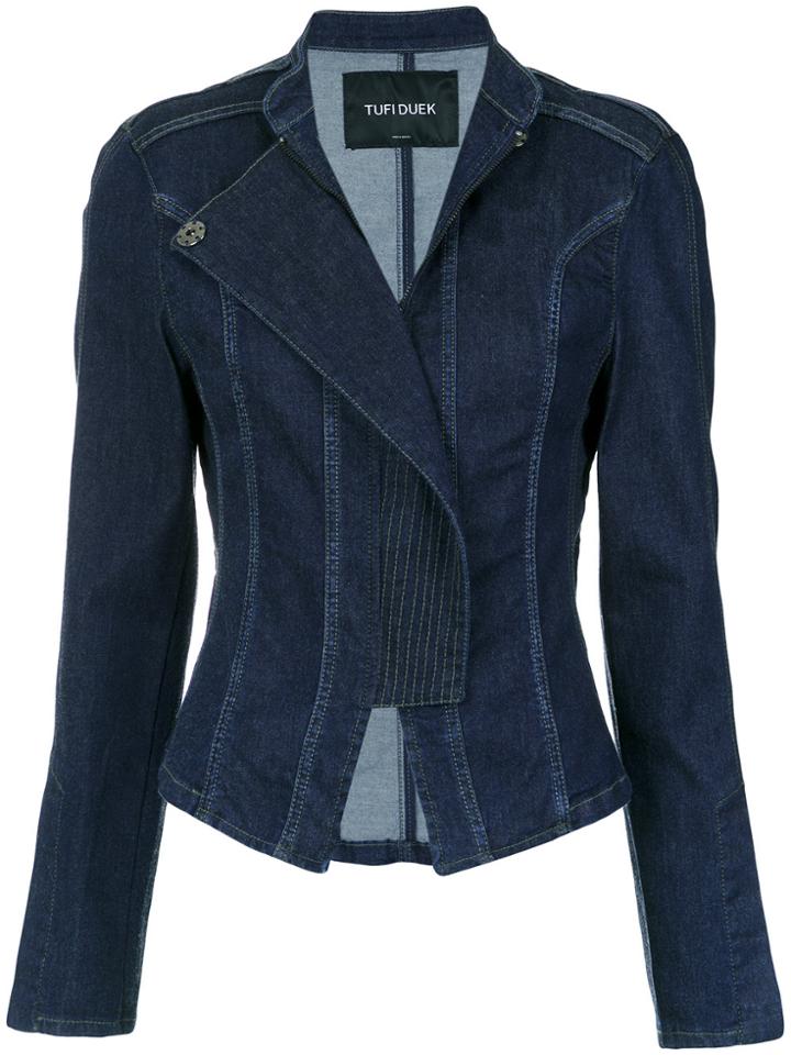 Tufi Duek Panelled Denim Jacket - Blue