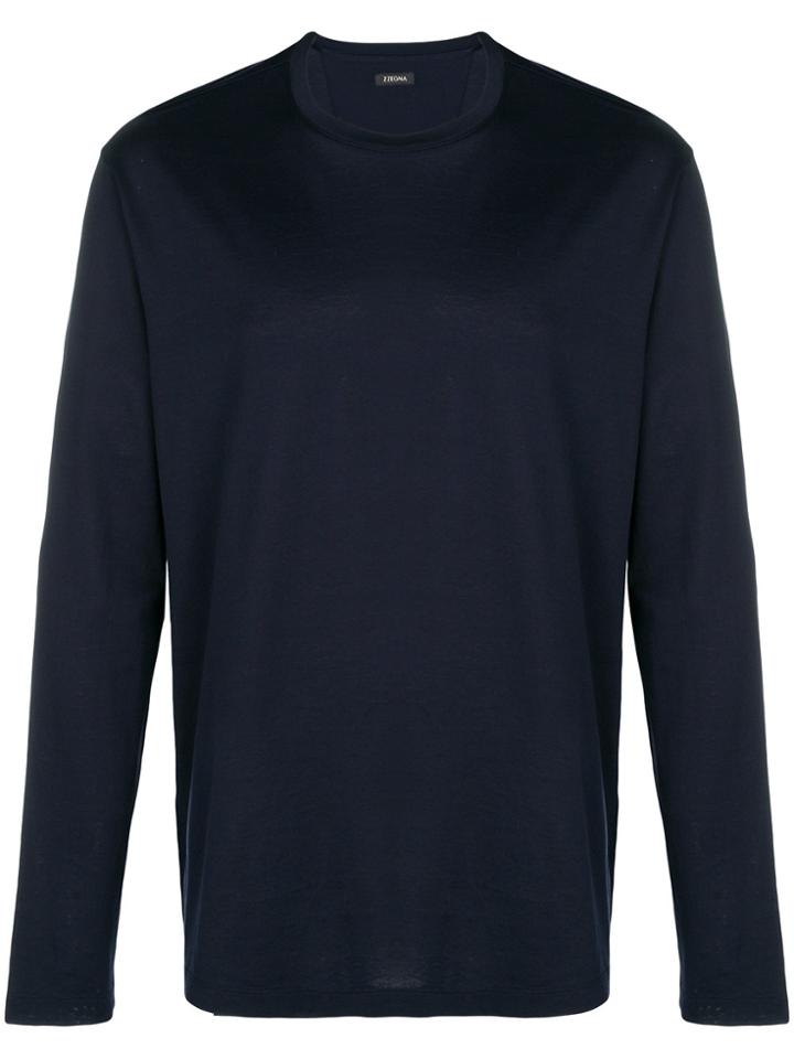 Ermenegildo Zegna Loose Fitted Sweatshirt - Blue