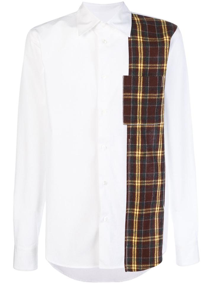 Marni Check Panel Shirt - White