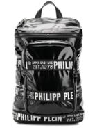 Philipp Plein Logo Trim Backpack - Black