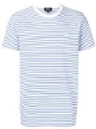 A.p.c. Striped Logo T-shirt - White