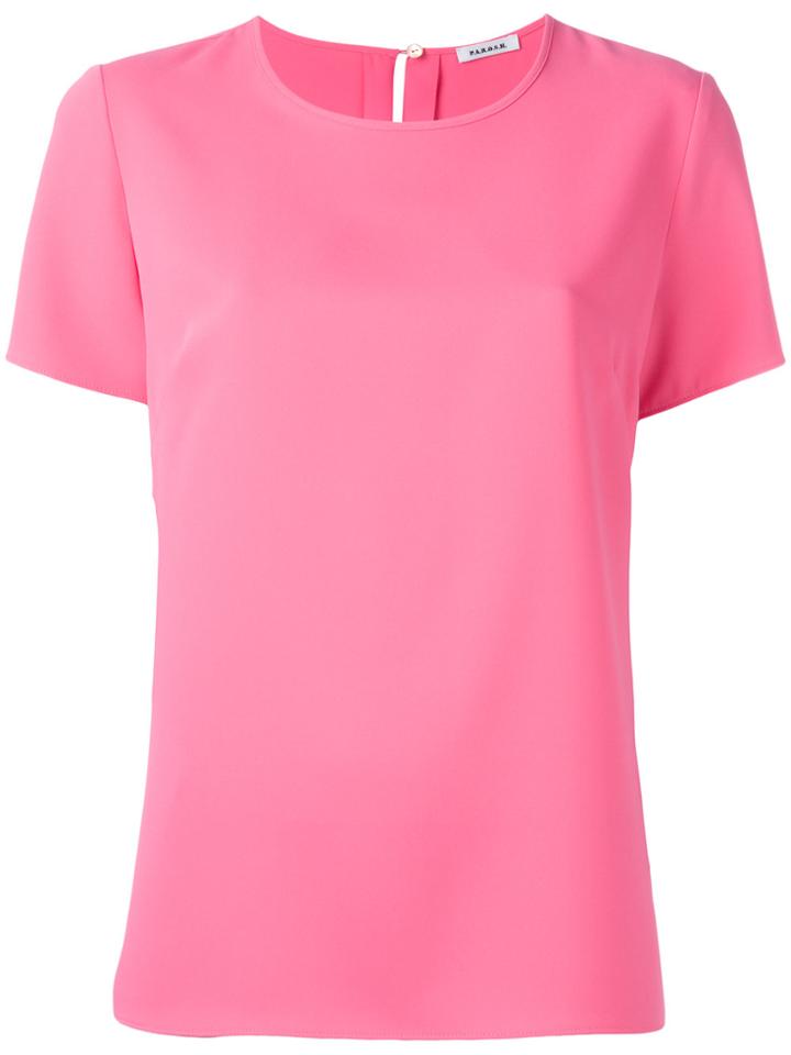 P.a.r.o.s.h. Round Neck T-shirt - Pink & Purple