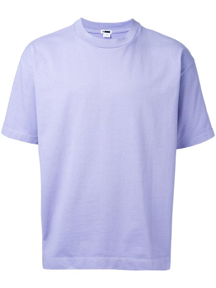 H Beauty & Youth - Loose-fit T-shirt - Men - Cotton - M, Pink/purple, Cotton