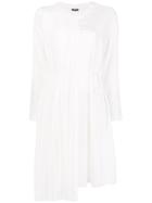 Jil Sander Navy Asymmetrical Dress - White