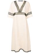 Sofie D'hoore Black Trim Midi Dress - Neutrals