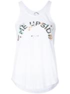 The Upside - Logo Print Vest - Women - Cotton - Xxs, White