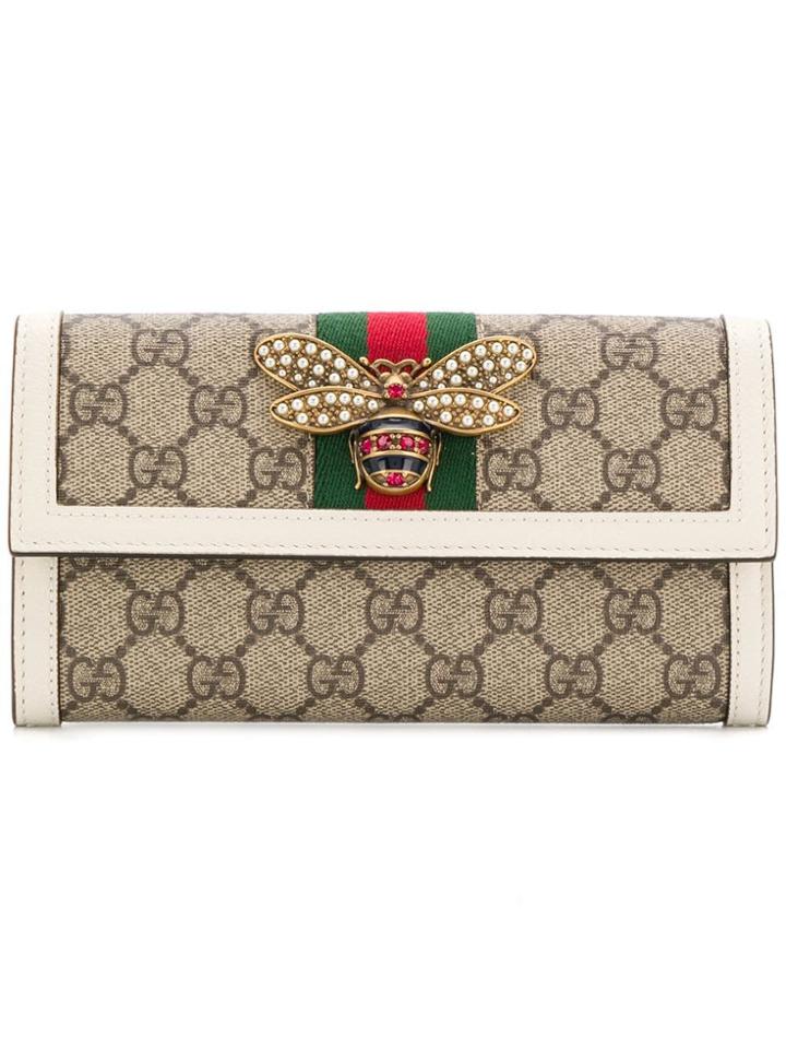 Gucci Queen Margaret Gg Wallet - Brown