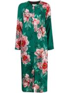 So Allure Floral Long-sleeve Dress - Green