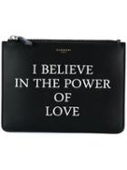 Givenchy Power Of Love Printed Clutch, Men's, Black, Calf Leather