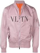 Valentino Vltn Bomber Jacket - Pink