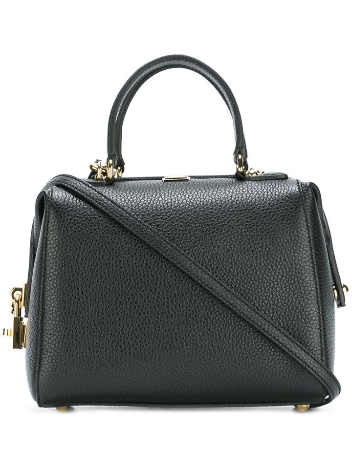 Dolce & Gabbana Mini 'miss Sicily' Bowler Tote, Women's, Black, Leather