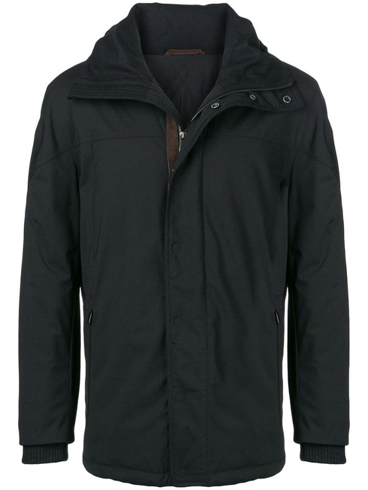 Ermenegildo Zegna Hooded Coat - Black