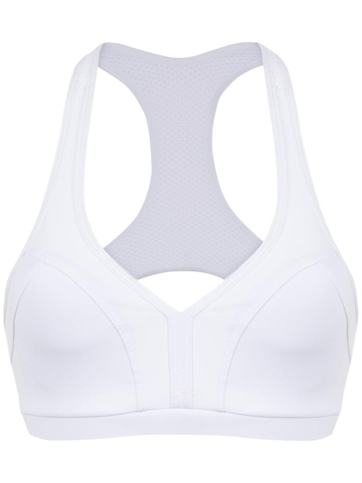 Track & Field Panelled Top - White