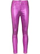 Rta Madrid Skinny Leather Trousers - Pink