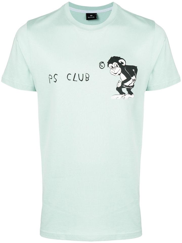 Ps Paul Smith Monkey Print T-shirt - Green