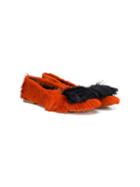 Marni Kids Wolf Ballerina Shoes - Orange