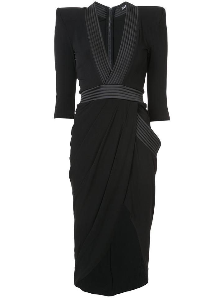 Zhivago - Belted Wrap Dress - Women - Polyester - S, Black, Polyester