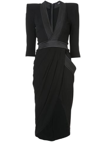 Zhivago - Belted Wrap Dress - Women - Polyester - S, Black, Polyester