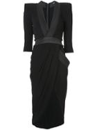 Zhivago - Belted Wrap Dress - Women - Polyester - S, Black, Polyester