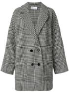 Red Valentino Pied-de-poule Peacoat - Black