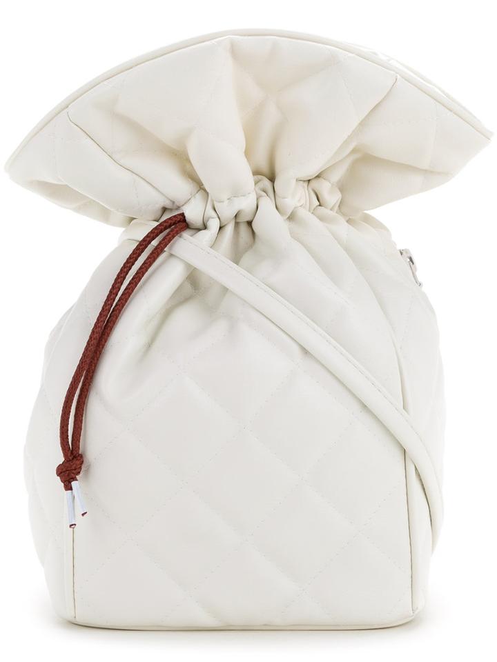 Theatre Products - Drawstring Tote - Women - Polyurethane - One Size, White, Polyurethane