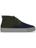 Myswear Maltby Mid-top Sneakers, Men's, Size: 46, Green, Leather/rubber