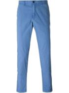 Hackett Chino Trousers, Men's, Size: 34, Blue, Cotton/spandex/elastane