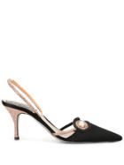 René Caovilla Spilla Slingback Pumps - Black