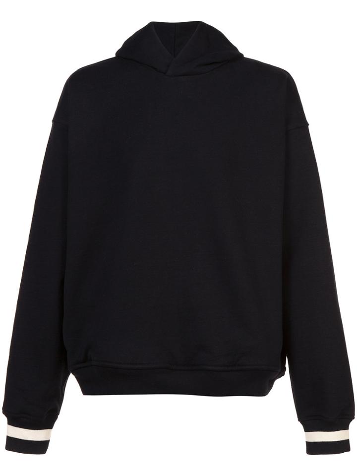 Fear Of God Striped Cuff Hoodie - Black