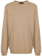 Bassike Round Neck Sweatshirt - Brown