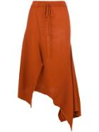 Marques'almeida Asymmetric A-line Skirt - Yellow & Orange