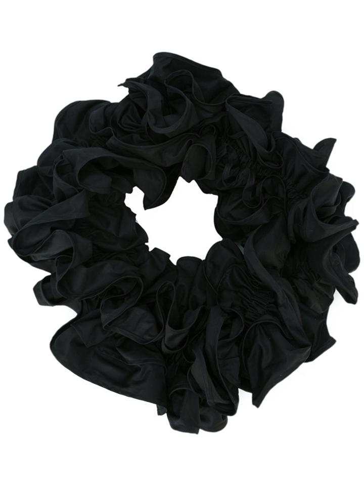 Y / Project Ruffled Scarf - Black
