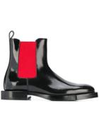 Alexander Mcqueen Elasticated Side Panel Boots - Black