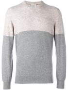 Brunello Cucinelli Cashmere Two Tone Jumper, Men's, Size: 54, Nude/neutrals, Cashmere