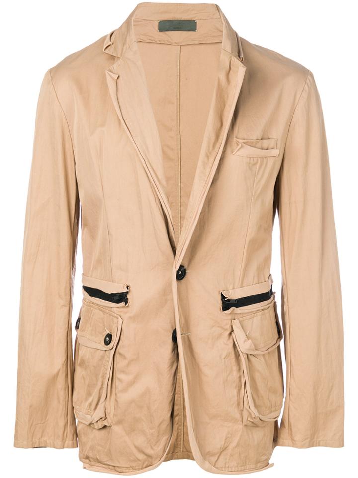 Di Liborio Worn Effect Blazer - Nude & Neutrals