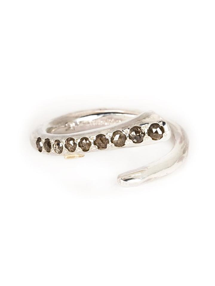 Rosa Maria 'britt' Diamond Ring - Metallic
