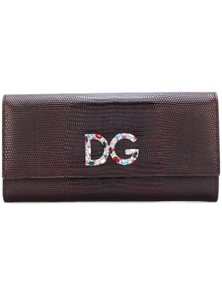 Dolce & Gabbana Logo Flap Purse - Red