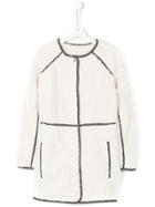 Chloé Kids Panelled Coat - White