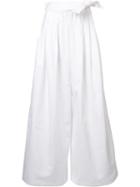 Tome - 'twill Long Karate' Trousers - Women - Cotton - Xs, White, Cotton