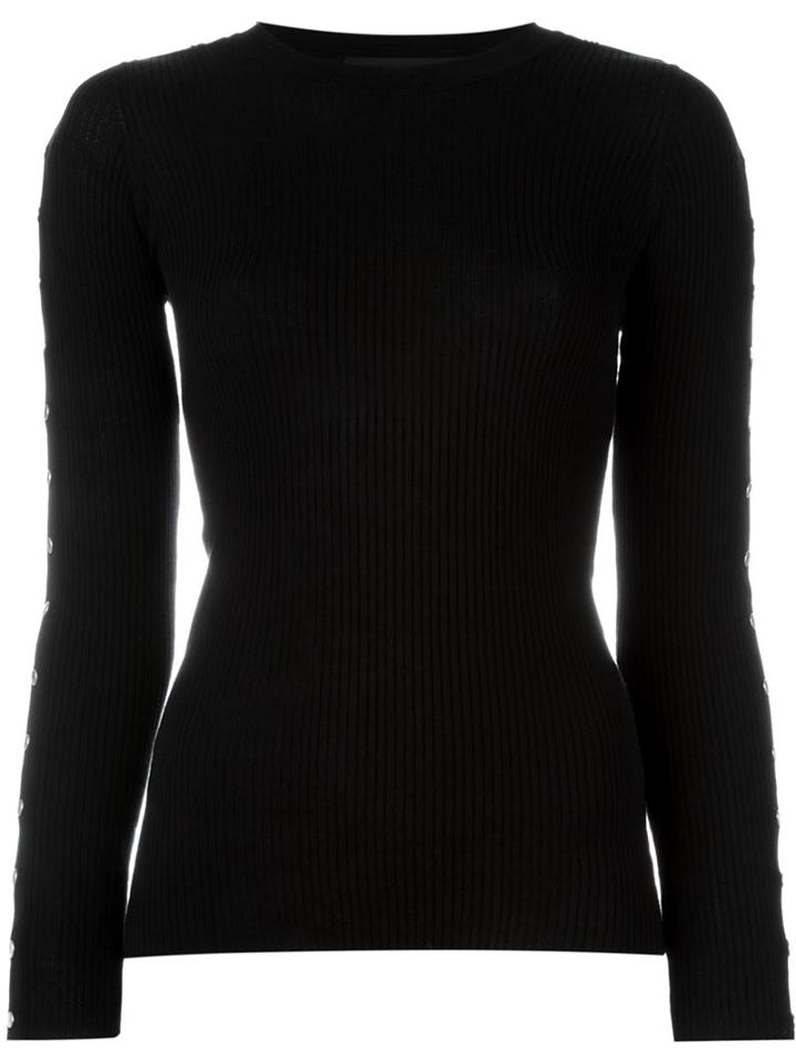 Alexander Wang Press Stud Embellished Sweater