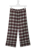 Douuod Kids Teen Checkered Trousers - Grey