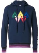 Iceberg Colour-block Hooded Sweatshirt - Blue