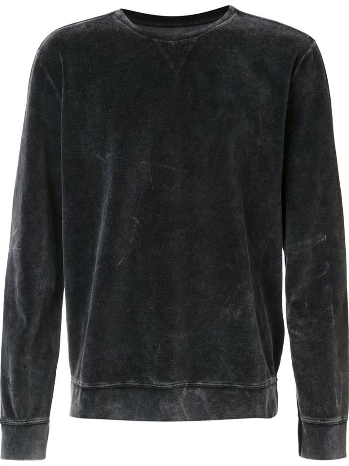 Osklen Jogging Sweatshirt, Men's, Size: G, Black, Cotton/polyester